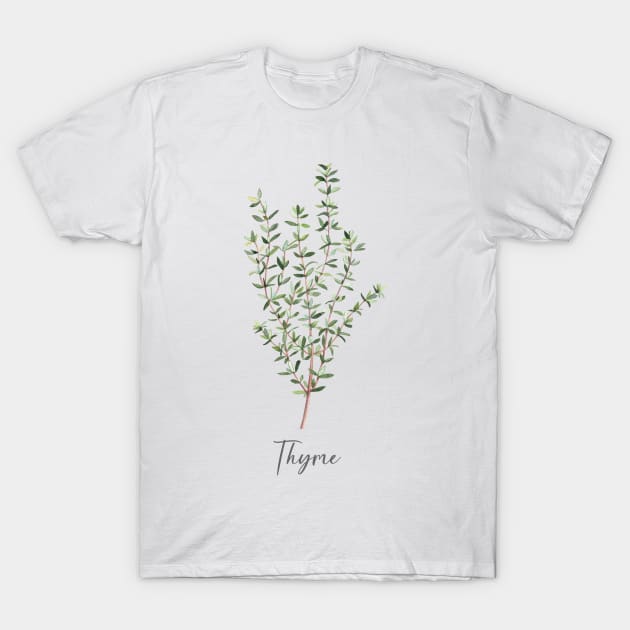 Thyme herb art T-Shirt by InnaPatiutko